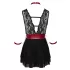 Cottelli Bondage - Halsbånd blonde babydoll (svart) - L