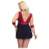 Cottelli Bondage Plus Size - babydoll (rød)