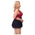 Cottelli Bondage Plus Size - babydoll (rød) - 3XL