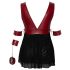 Cottelli Bondage Plus Size - babydoll (rød) - 3XL