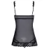 Kyssbar - Åpen babydoll (svart)