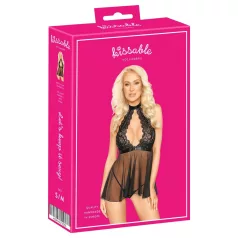 Kyssbar - halterneck blonder babydoll (svart)