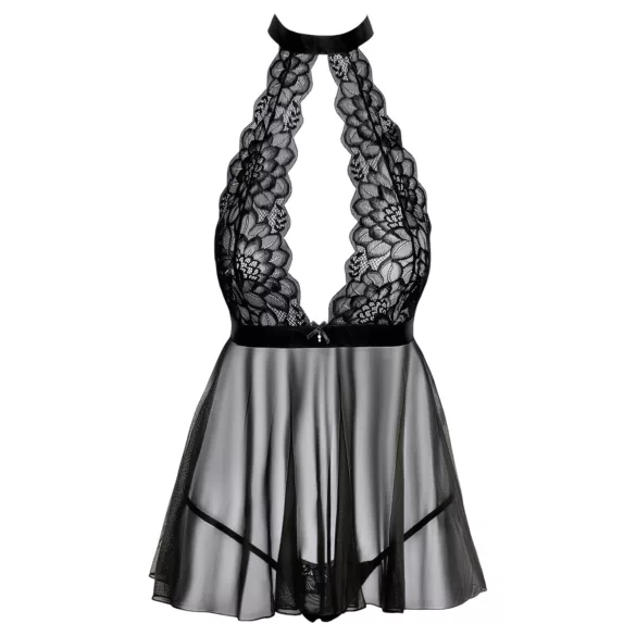 Kyssbar - halterneck blonder babydoll (svart)