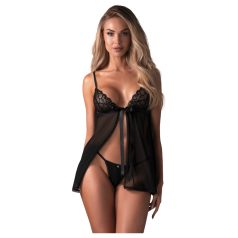 Obsessive Blomentis - blondesett i babydoll (svart) - M/L