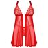 Obsessive Elianes - Blonde Babydoll Sett (Rød) - M/L