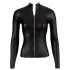 Cottelli - Glansfull svart topp med lange ermer - XL