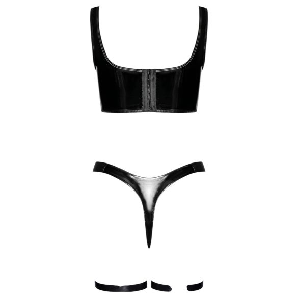 Black Level - lakk kjolesett (svart)