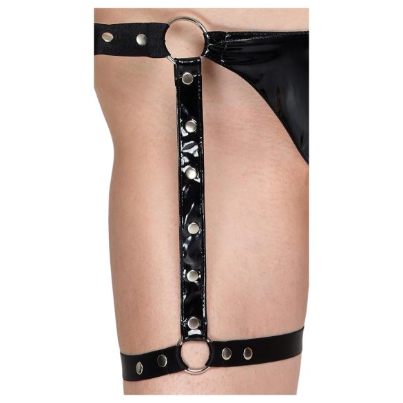 Black Level - lakk kjolesett (svart) - M