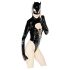 Black Velvet - Batwoman body med lange ermer (svart)