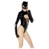 Black Velvet - Batwoman body med lange ermer (svart)