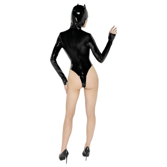 Black Velvet - Batwoman body med lange ermer (svart) - M