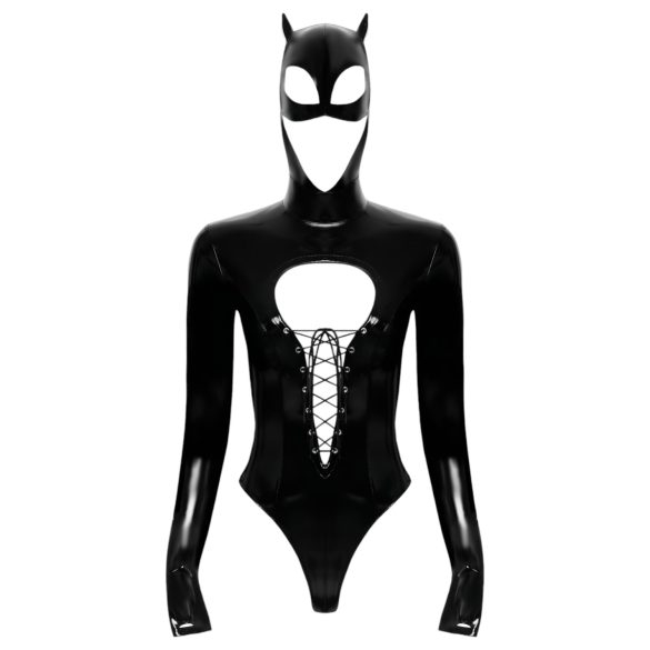 Black Velvet - Batwoman body med lange ermer (svart) - L