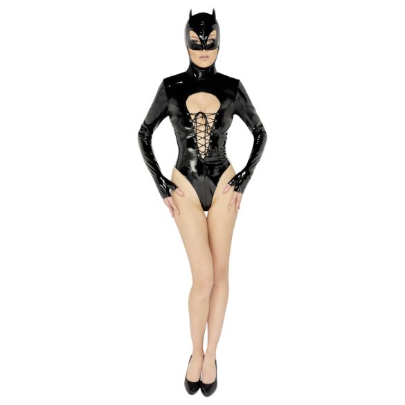 Black Velvet - Batwoman body med lange ermer (svart) - XL