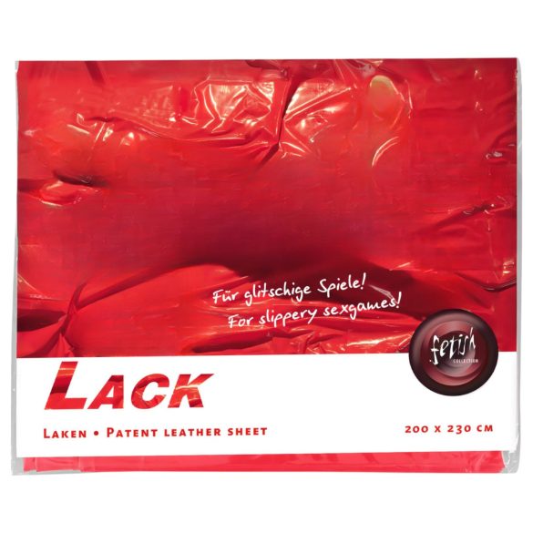 Lakk laken - 200x220cm (rød)