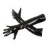 Black Level - Skinnende lakkhansker (svart) - L