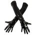 Black Level - Skinnende lakkhansker (svart) - L