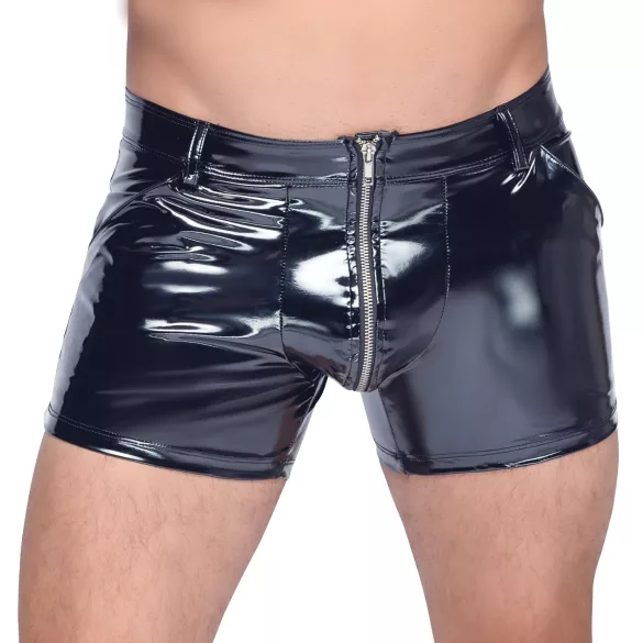 Black Level - Lakkshorts m/lommer (svart)