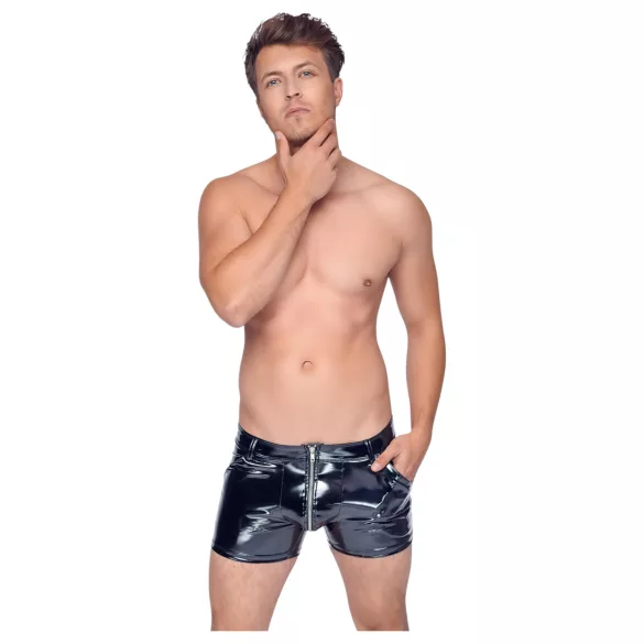 Black Level - Lakkshorts m/lommer (svart)