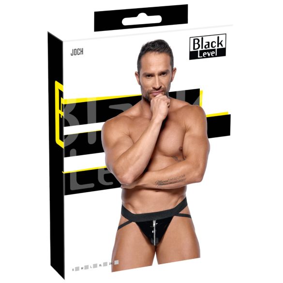 Black Level – jockstrap med glidelås (svart) - L