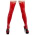 LATEX - dame strømpebukse (rød) - L/XL