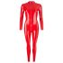 LATEX - langermet jumpsuit for kvinner (rød) - L