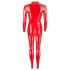 LATEX - langermet jumpsuit for kvinner (rød) - L