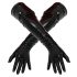LATEX - lange, unisex hansker (svart)