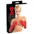 Latex lang, unisex hanske (rød)