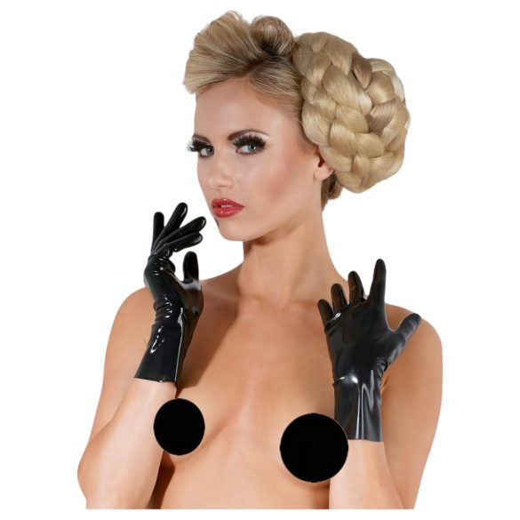 LATEX - kort, unisex hanske (svart) - XL