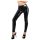 LATEX - glidelåsbukser i leggingsstil (svart)