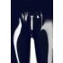 LATEX - glidelåsbukser i leggingsstil (svart)