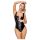 LATEX - hel glidelås latexbody (svart)