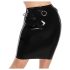 LATEX - latex midtskjørt (svart)