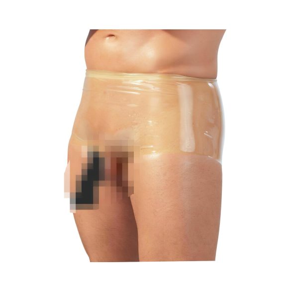 LATEX - bokser + penisetui (naturlig) - L/XL