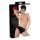 LATEX - truse med innebygd dildo for kvinner (svart)