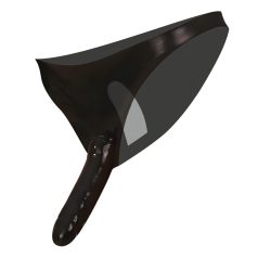 LATEX - undertøy med innvendig og utvendig dildo - svart (S-L)   LATEX - undertøy med innvendig og utvendig dildo - svart (S-L)