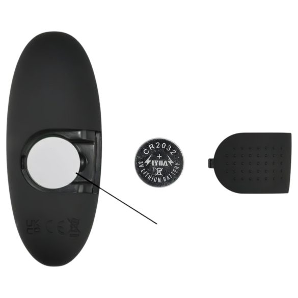 Mrow - lysende, radiostyrt analvibrator (svart)