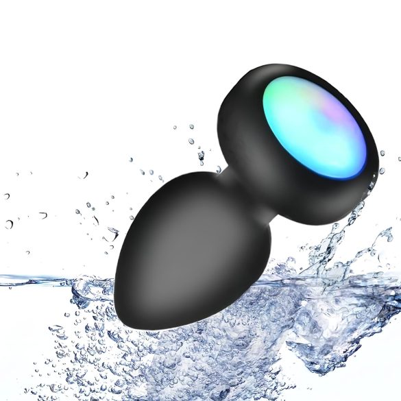 Mrow - lysende, radiostyrt analvibrator (svart)