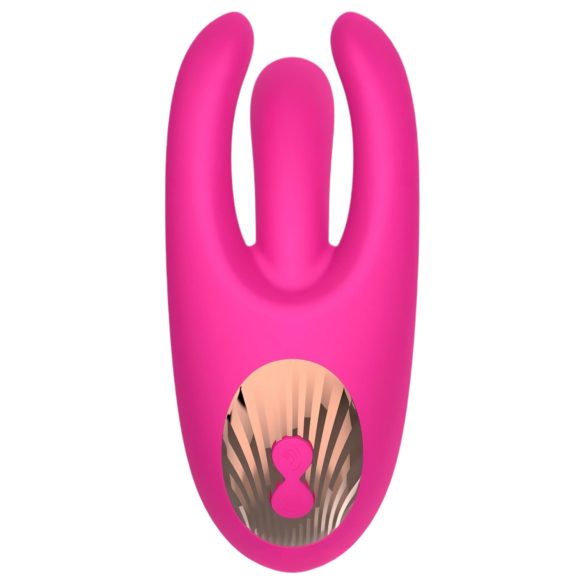 Mrow - oppladbar, 3-armet klitorisvibrator (rosa)