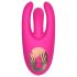 Mrow - oppladbar, 3-armet klitorisvibrator (rosa)