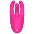 Mrow - oppladbar, 3-armet klitorisvibrator (rosa)