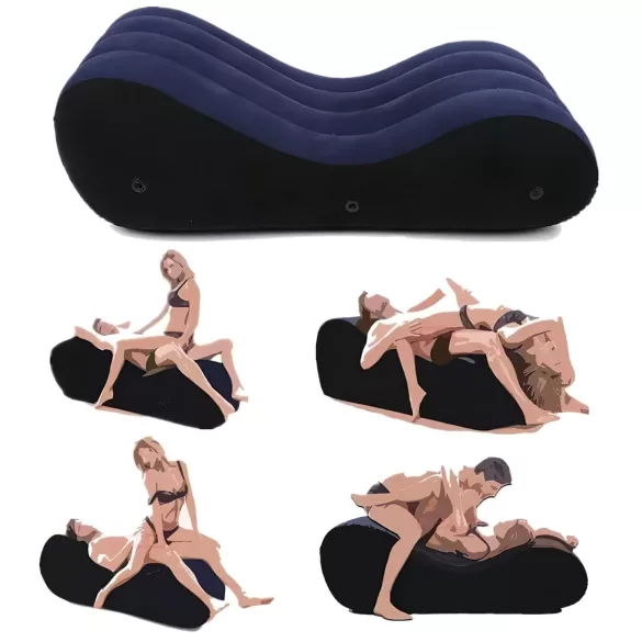 Desirel Magic Pillow - Oppblåsbar sexsofa - stor (blå)