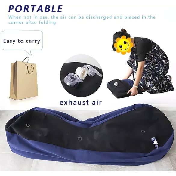 Magisk Pute - Oppblåsbar Sexsofa - Stor (blå)