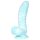 OgazR Havslange - riflet dildo - 17 cm (blå-hvit)