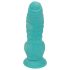 OgazR Havslange - riflet dildo - 17 cm (blå-hvit)