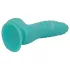 OgazR Havdrage - rillet dildo - 17 cm (blå-hvit)