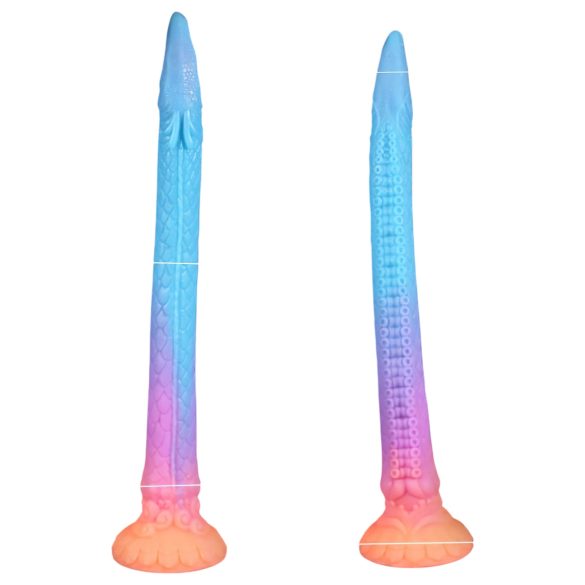 OgazR XXL Ål - fosforescerende anal dildo - 47 cm (rosa)