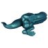 Toppmonster - Dinosaur silikondildo - 26 cm (turkis)