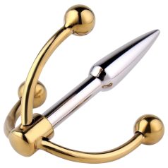 Urethralplay - forankret metall dilator - 4,5cm (sølv)