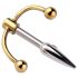 Urethralplay - forankret metall dilator - 4,5cm (sølv)